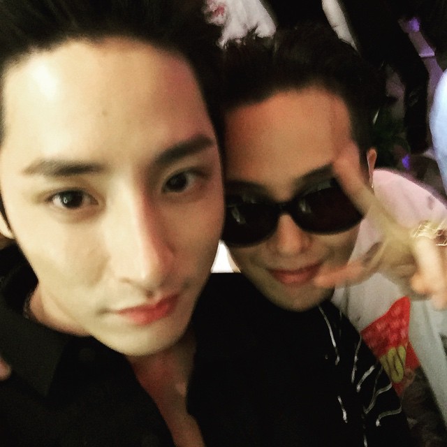 Lee Soo Hyuk IG with G-Dragon 2015-04-30