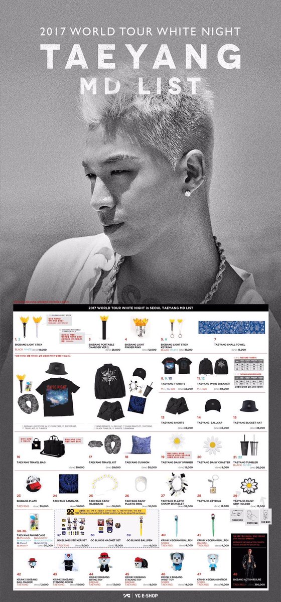 Taeyang MERCH List 2017.jpg