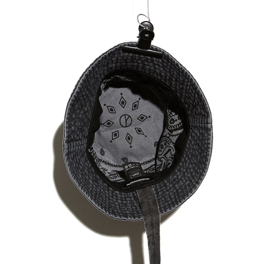 PMO®➖DENIM BUCKET HAT #1 BLACK