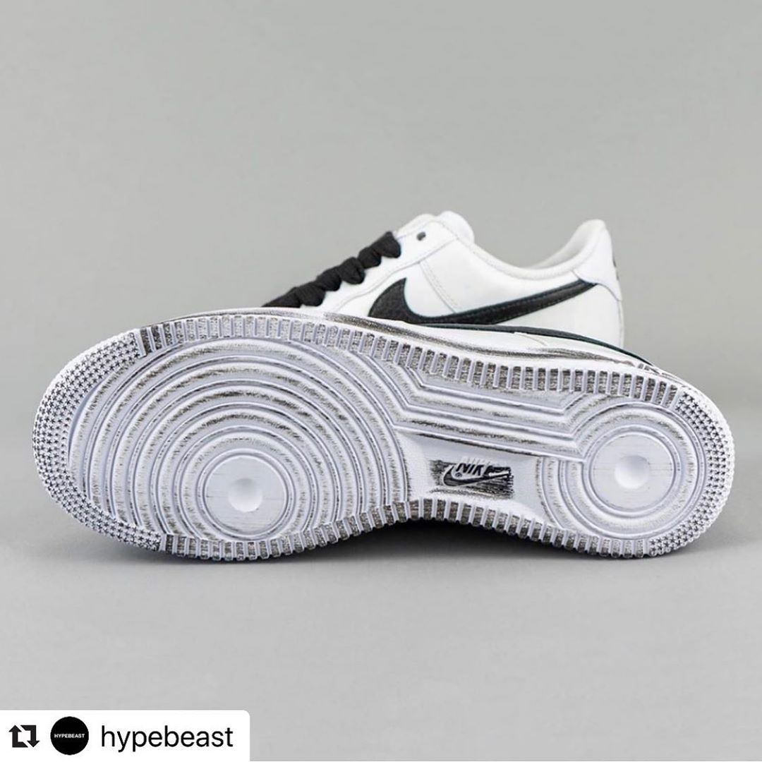 #Repost @hypebeast with @make_repost・・・@hypebeastkicks: Here’s a detailed look at @xxxibgdrgn‘s peaceminusonedotcom x @nike Air Force 1 “Para-Noise 2.0.” The upcoming colorway is centered around a white-tone painted premium leather upper, that once again peels away to reveal an original artwork. Accenting the design is a contrasting black tumbled leather Swoosh and black embroidered daisy motifs, printed insoles and a white AF1 sole unit dressed all over with haphazardly applied strokes of black paint. It’s expected to release sometime in September for $200 USD, but stay tuned for official notes. ⁠⠀Photo: @yankeekicks