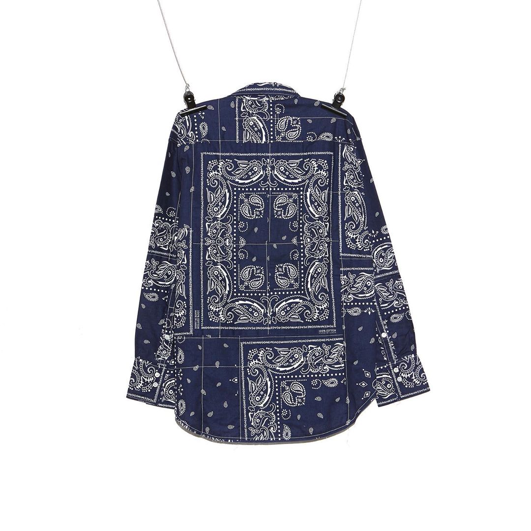 PMO® X MIYAGI HIDETAKA BANDANA SHIRTS #1 NAVY