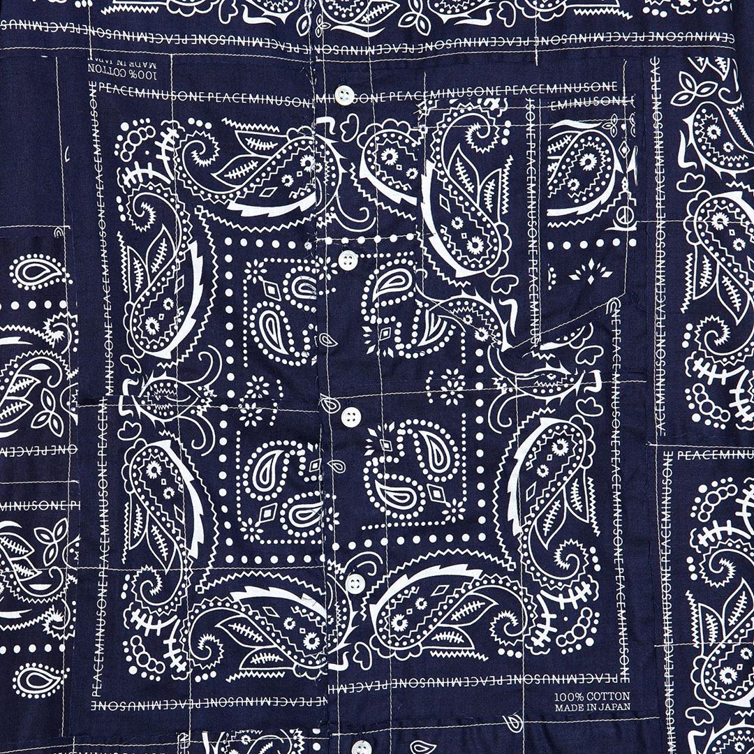 PMO® X MIYAGI HIDETAKA BANDANA SHIRTS #1 NAVY