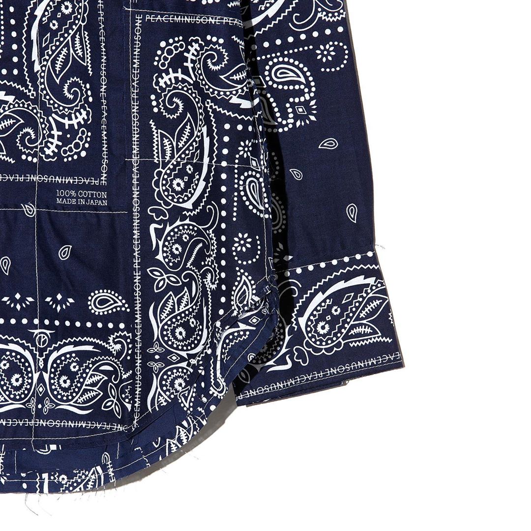 PMO® X MIYAGI HIDETAKA BANDANA SHIRTS #1 NAVY