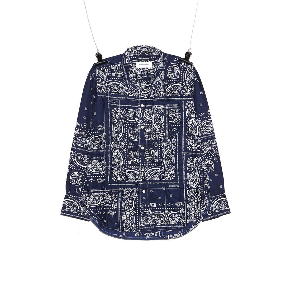 PMO® X MIYAGI HIDETAKA BANDANA SHIRTS #1 NAVY