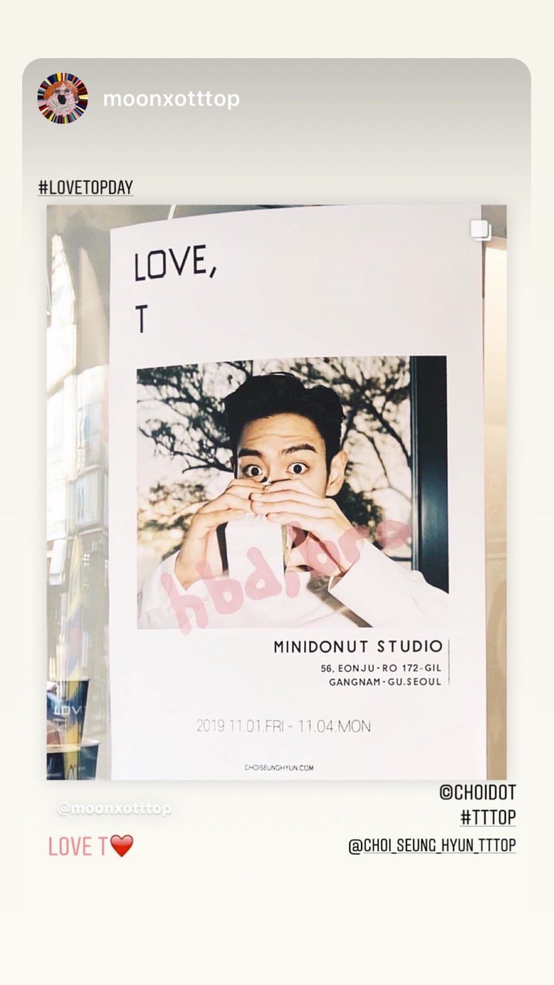 T.O.P Instagram Story 2019-11-01 13:24:36 KST