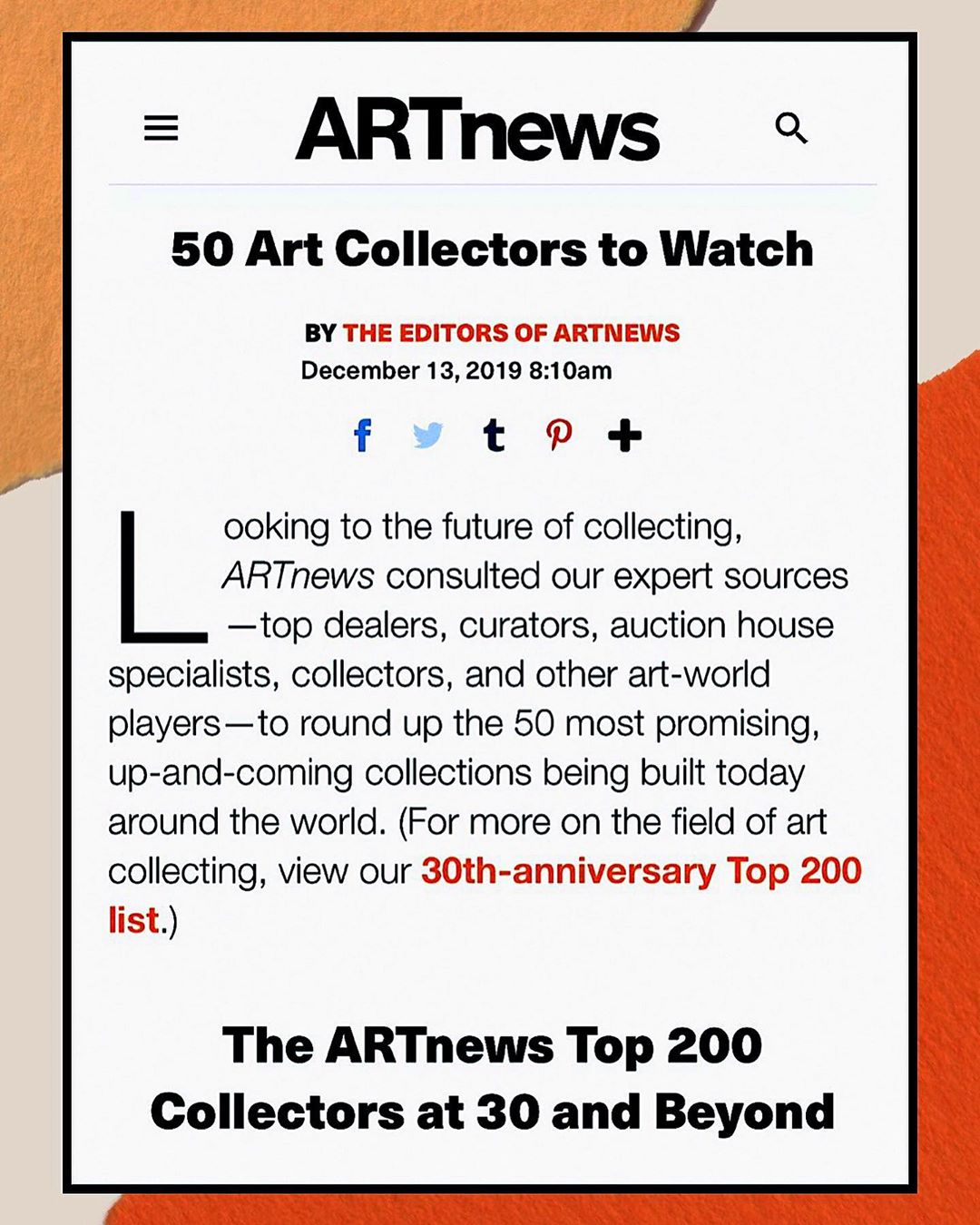 @artnews #Top200collectors#50Artcollectors