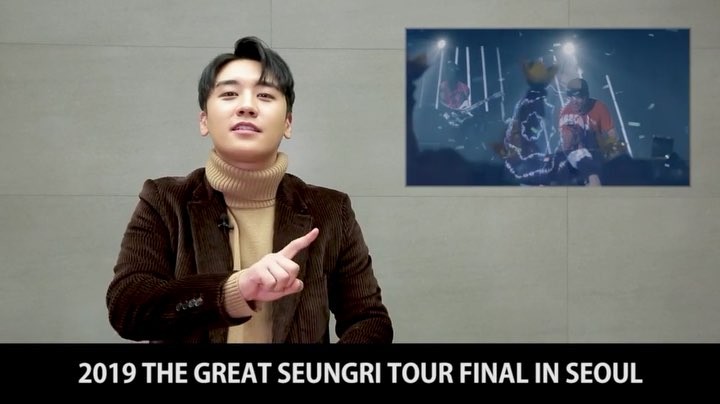 V.I.P 선예매까지 D-2 !!! 셋셀테니 다같이 오세요 ? SEUNGRI 1st SOLO TOUR [THE GREAT SEUNGRI] FINAL IN SEOUL ▶ 공연일시/장소 (Date & Venue) - 2019.02.16 (SAT) 6PM - 2019.02.17 (SUN) 6PM - SK올림픽 핸드볼경기장 (SK Olympic Handball Gymnasium) ▶ 티켓 오픈 안내 (Ticket Open Notice) - V.I.P 선예매 : 2018.12.14 (FRI) 8PM - 1회차 티켓오픈 : 2018.12.18 (TUE) 8PM - 2회차 티켓오픈 : 2018.12.19 (WED) 8PM - 예매처 : 옥션티켓 (ticket.auction.co.kr) #승리 #SEUNGRI #빅뱅 #BIGBANG #THE_GREAT_SEUNGRI #thegreatseungritour #SEUNGRI_1st_SOLO_TOUR #FINAL_IN_SEOUL #20190216_6PM #20190217_6PM #SK올림픽핸드볼경기장 #YG