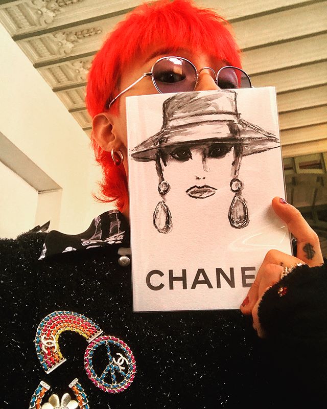 G-Dragon Instagram Oct 3, 2017 7:52pm #CHANELSpringSummer #PFW