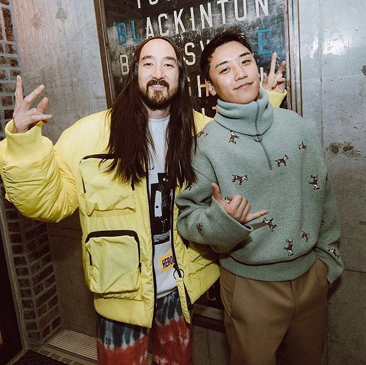 Seungri Instagram Dec 18, 2017 10:59am この前 @steveaoki と東京でティータイム ️ #bluetree オープンおめでとう！渋谷にあるので沢山行って下さいね！ congratulations ur cafe Open brother