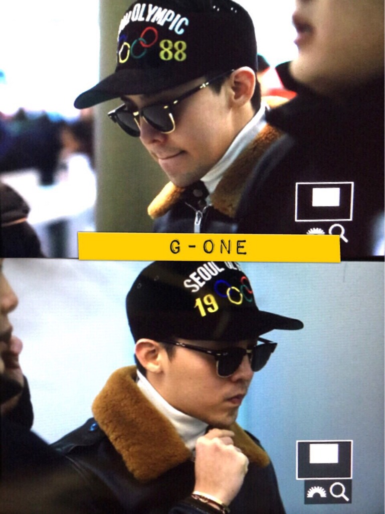 BIGBANG - Incheon Airport - 30jan2015 - G-Dragon - G-One - 02.jpg