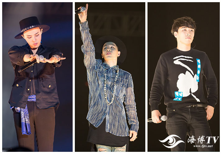 G-Dragon, Seung Ri & Tae Yang - V.I.P GATHERING in Fuzhou - 28mar2015 - FJTV - 01.jpg