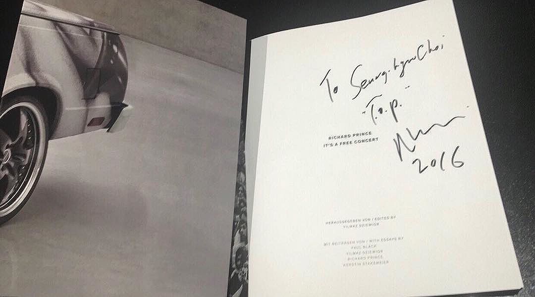 TOP Instagram Dec 22, 2016 11:55am Thanks @richardprince1234 
#richardprince