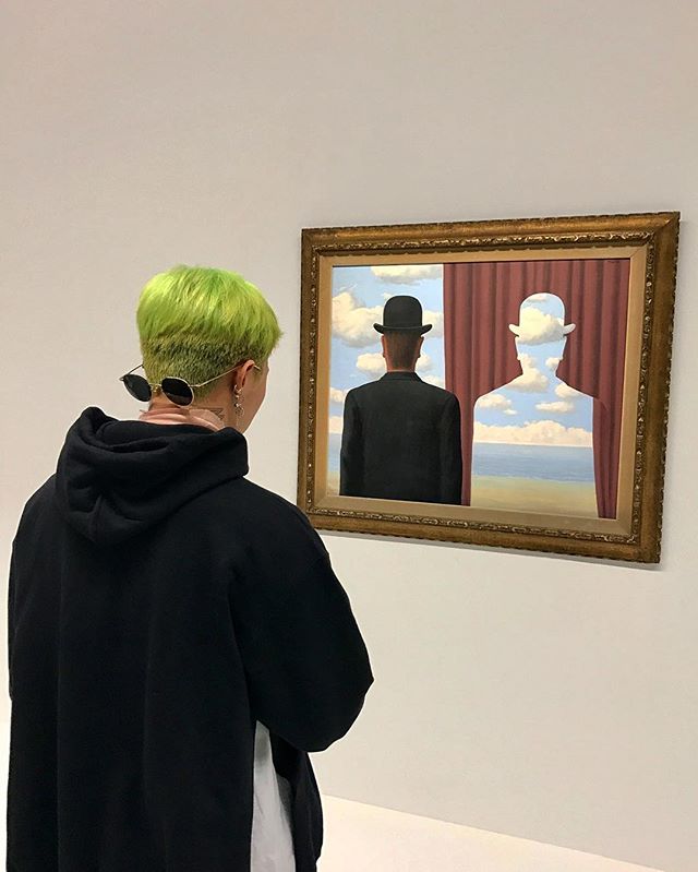 G-Dragon Instagram Dec 6, 2016 2:26am #RenéMagritte