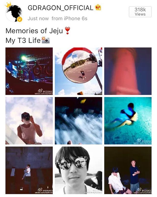 G-Dragon Instagram Aug 12, 2016 @ 22:43 📸