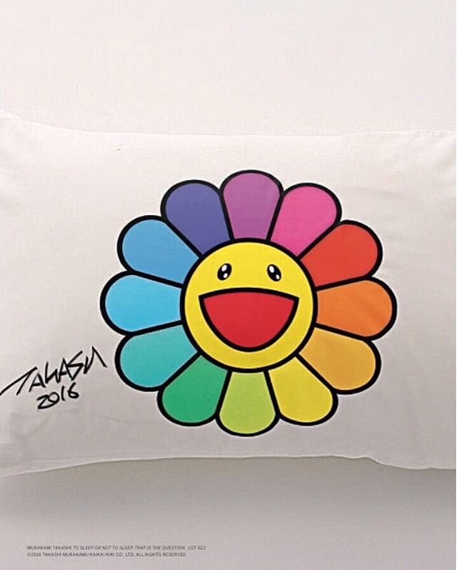 TOP Instagram Sep 13, 2016 6:23pm Curated by T.O.P @Sothebys Murakami Takashi B.1962 TO SLEEP、OR NOT TO SLEEP-THAT IS THE QUESTION. signed in English and dated 2016、framed T.O.P personal pillow、silkscreen、acrylic box pillow:20(H)by 41 by 71 cm;7⅞(H)by 16⅛by 28 in. #TTTOP @sothebys #TakashiMurakami