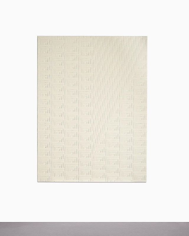 TOP Instagram Sep 12, 2016 6:06pm Curated by T.O.P @sothebys
Tauba Auerbach
B. 1981
SLICE III
signed and dated 2012 
on the reverse
woven canvas
162.6 by 121.9 cm; 64 by 48 in.
#TTTOPxSothebys
#TaubaAuerbach