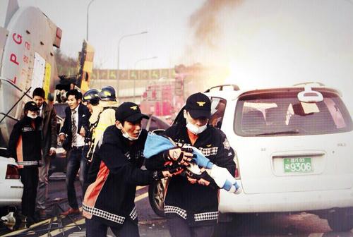 140407 Seungri Twitter SBS 특별기획 드라마 #엔젤아이즈 < 6중 추돌 대형사고 구조구급...