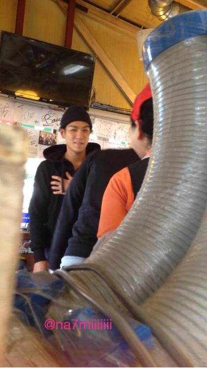 The lucky person bbed into TOP near YG in Seoul and got his...