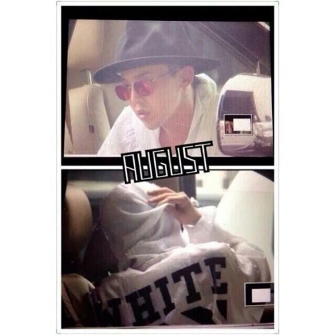 More pictures Gdragon Paris Airport returning to Seoul 20140527...