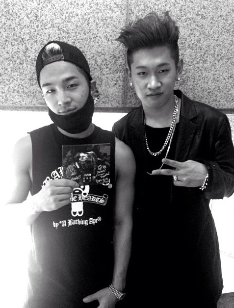 Taeyang with Crush - from Crush instagram