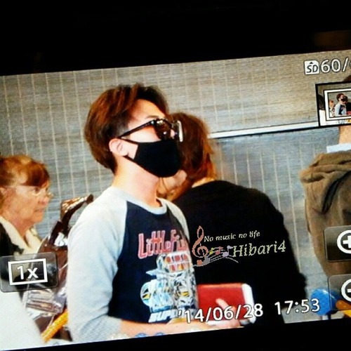 Hibari Instagram update 20140628: Just saw #GD at #CDG #Paris I...
