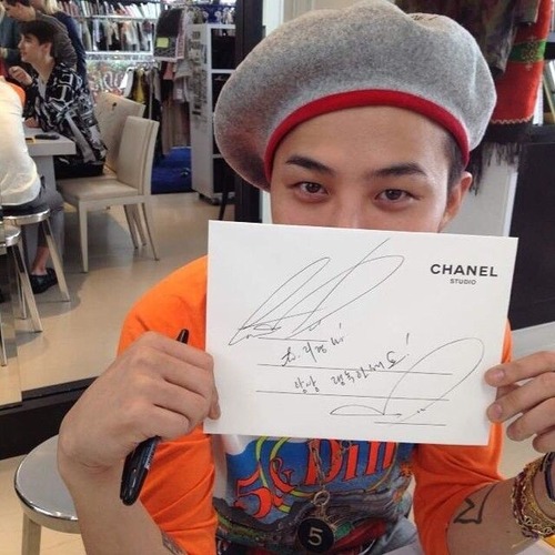 G-Dragon at Chanel Studio in Paris. 20140630. Credit to the...